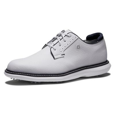 FootJoy Traditions Golf Shoe - White/White/Navy - thumbnail image 7