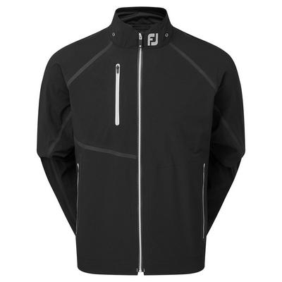 FootJoy HydroTour Waterproof Golf Jacket - Black/Silver - thumbnail image 1