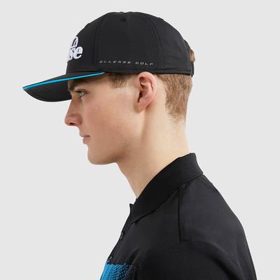 Ellesse Pineta Flat Peak Golf Cap - Black - thumbnail image 3