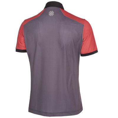 Galvin Green Mateus VENTIL8 PLUS Golf Polo Shirt - Red/Forged Iron - thumbnail image 2
