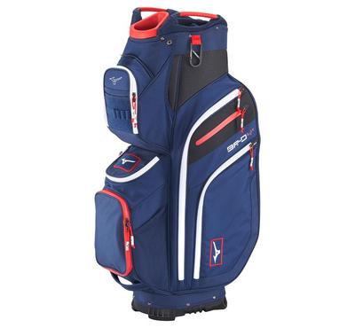 Mizuno BR-D4 Golf Cart Bag - Navy/Red - thumbnail image 1