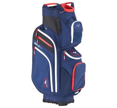 Mizuno BR-D4 Golf Cart Bag - Navy/Red - thumbnail image 4