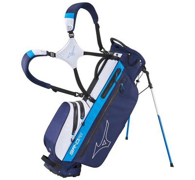 Mizuno BR-DRI Waterproof Golf Stand Bag - Navy/Blue - thumbnail image 1