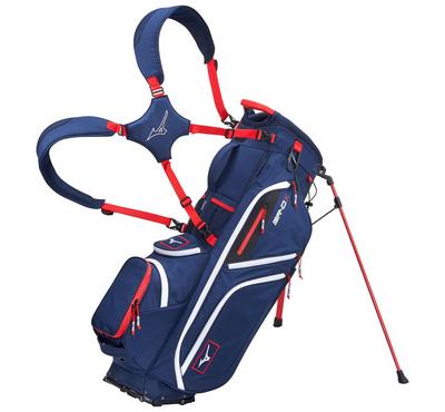 Mizuno BR-DX Golf Stand Bag - Navy/Red - thumbnail image 1