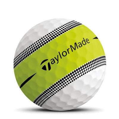 TaylorMade Tour Response Stripe Golf Balls - White/Green (4 FOR 3) - thumbnail image 3