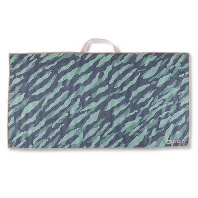 Ogio Players Golf Towel - Green Stripe Camo