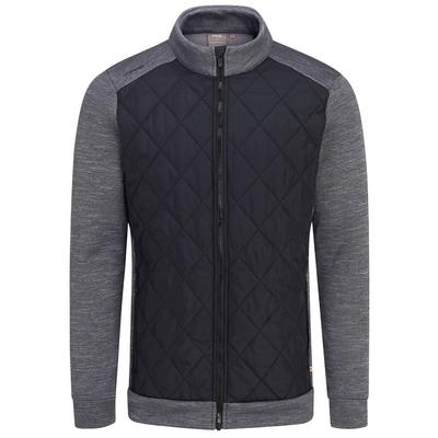 Ping Aaran Quilted Hybrid Golf Jacket - Steel Marl - thumbnail image 1