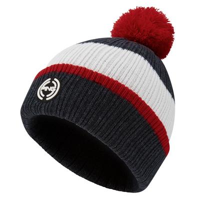 Ping Bassett SensorWarm Knit Bobble Hat - Navy Multi - thumbnail image 1