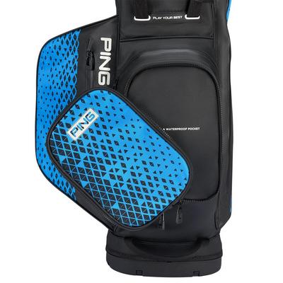 Ping Hoofer Monsoon 231 Waterproof Golf Stand Bag - Black/Blue - thumbnail image 2