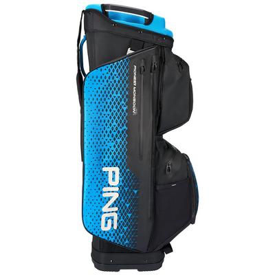 Ping Pioneer Monsoon 231 Waterproof Golf Cart Bag - Black/Blue - thumbnail image 3