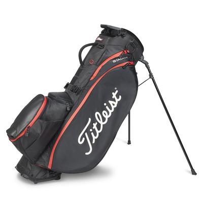 Titleist Players 5 StaDry Golf Stand Bag - Black/Red - thumbnail image 1