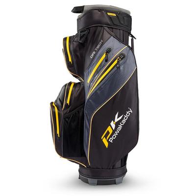 PowaKaddy Dri-Tech Waterproof Golf Cart Bag - Black/Yellow - thumbnail image 2