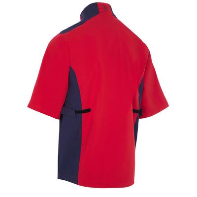 ProQuip Aqualite Half Sleeve Waterproof Golf Jacket - Red/Navy - thumbnail image 2