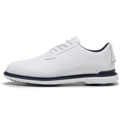 Puma Royale Golf Shoes - Puma White/Deep Navy/Team Light Blue - thumbnail image 2