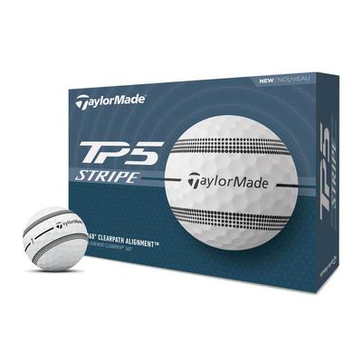 TP5 Stripe Golf Balls - White