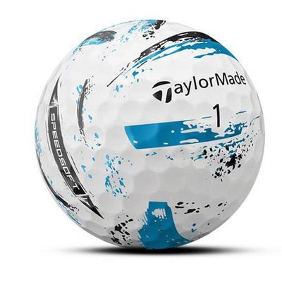 TaylorMade SpeedSoft Ink Golf Balls - Blue - thumbnail image 2