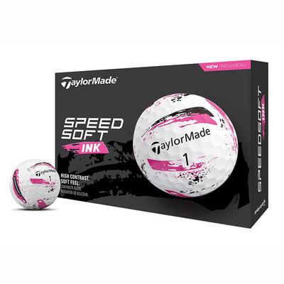 TaylorMade SpeedSoft Ink Golf Balls - Pink