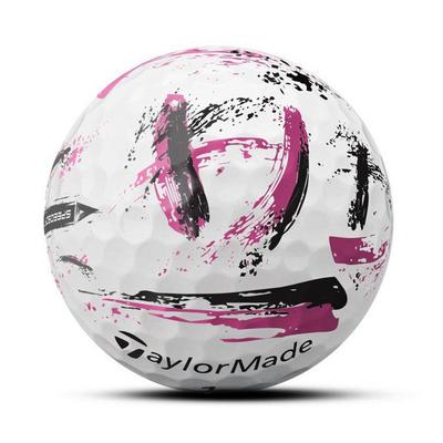 TaylorMade SpeedSoft Ink Golf Balls - Pink - thumbnail image 3