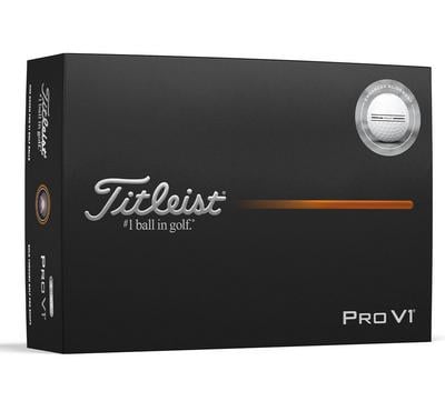 Titleist Pro V1 White Elongated Alignment Golf Balls - thumbnail image 1