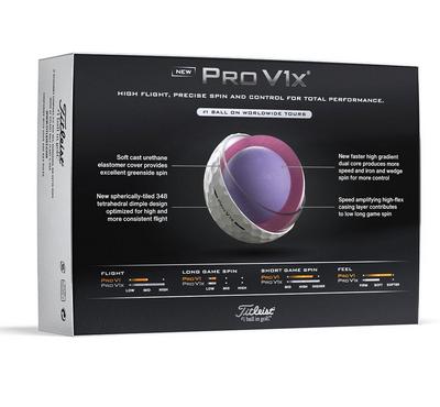 Titleist Pro V1X White High Number Golf Balls - thumbnail image 6