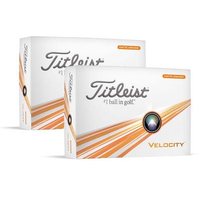 Titleist Velocity Golf Balls 2024 - Orange (Double Dozen Offer) - thumbnail image 1