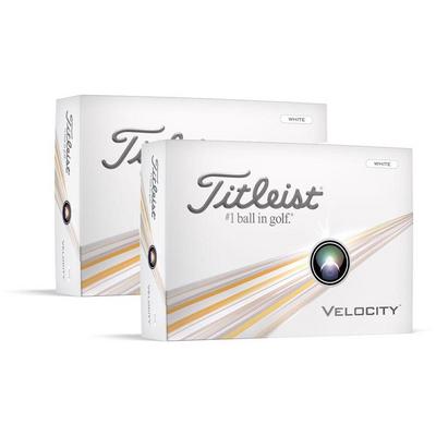 Titleist Velocity Golf Balls 2024 - White (Double Dozen Offer)