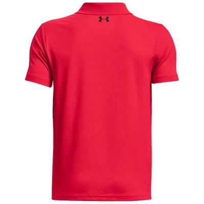 Under Armour Boys' UA Matchplay Golf Polo - Red - thumbnail image 2