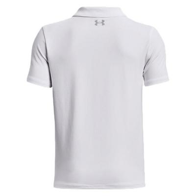 Under Armour Boys' UA Matchplay Golf Polo - White - thumbnail image 2