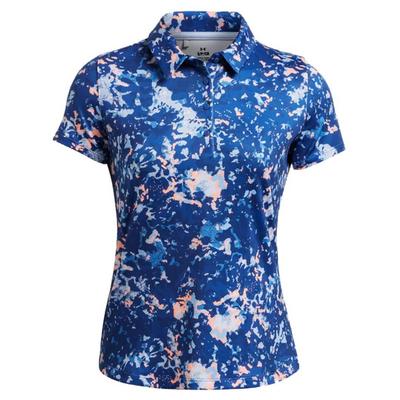 Under Armour Womens Playoff 3.0 Printed Polo - Tech Blue