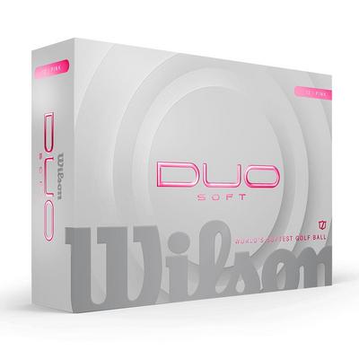 Wilson Duo Soft Golf Balls - Pink - thumbnail image 1