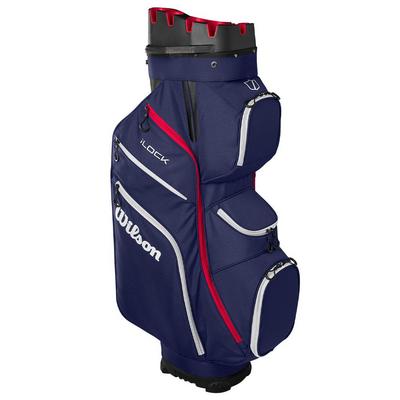 Wilson I-Lock Organiser Golf Cart Bag - Navy/White/Red - thumbnail image 2