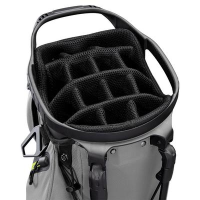 Wilson Talus 14 Way Golf Stand Bag - Black/Grey/Yellow - thumbnail image 3