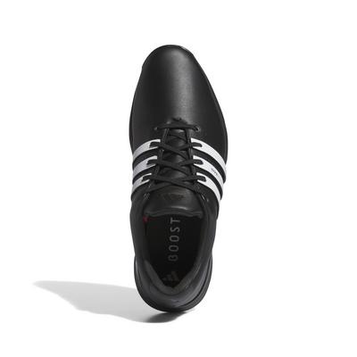 adidas Tour360 24 Boost Golf Shoes - Black/White - thumbnail image 4