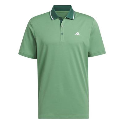 adidas Ultimate365 Twistknit Golf Polo - Green - thumbnail image 1