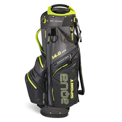 Big Max Aqua Sport 3 Waterproof Golf Cart Bag - Charcoal/Black/Lime - thumbnail image 3