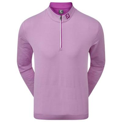 FootJoy Lightweight MicroStripe Half Zip Chill Out Golf Sweater - Purple - thumbnail image 1