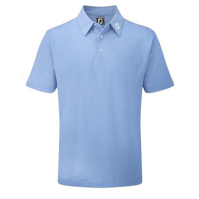 FootJoy Stretch Pique Solid Shirt - Athletic Light Blue - thumbnail image 2