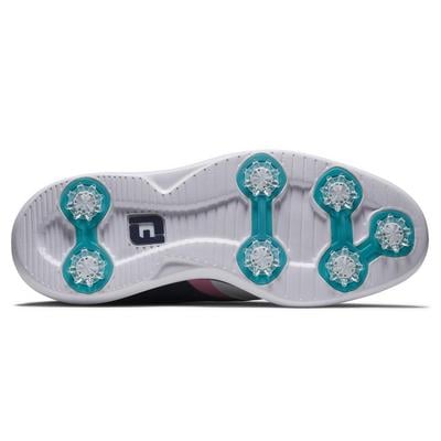 FootJoy Traditions Golf Shoe - White/Navy/Pink - thumbnail image 3