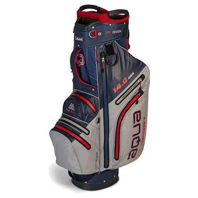 Big Max Aqua Sport 3 Waterproof Golf Cart Bag - Navy/Silver/Red - thumbnail image 1