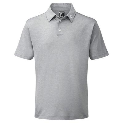 FootJoy Stretch Pique Solid Shirt - Heather Grey - thumbnail image 1