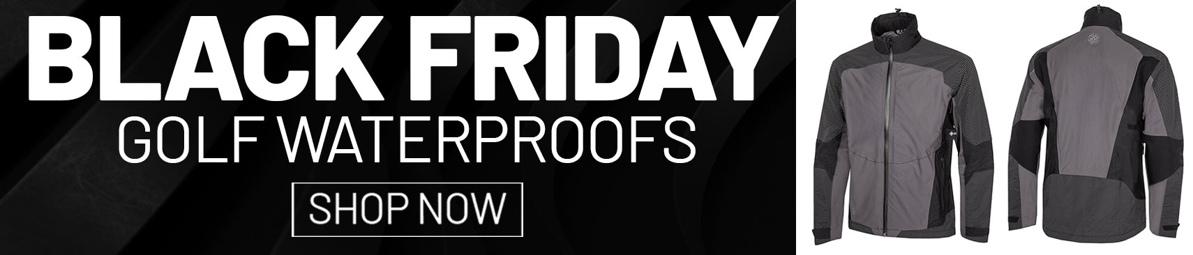 Black Friday Golf Waterproofs Banner